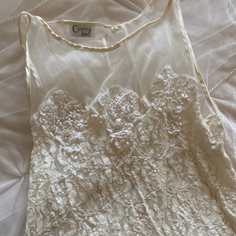 Vintage Ivory Lace Top